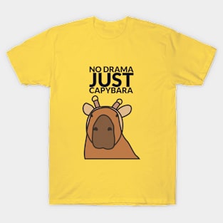 No Drama Just Capybara T-Shirt